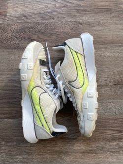 Women Size 9 Nike Waffle Racer 2X Summit White Volt Green Shoes
