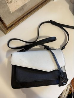 Botkier Cobble Hill Crossbody In Black/White