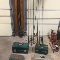 Large Vintage Fishing Lot 