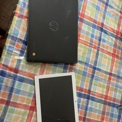 HP Chromebook + Broken Tablet — For Parts — $40 (AS IS)