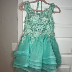 Beautiful Tiffany Blue Dama Dress