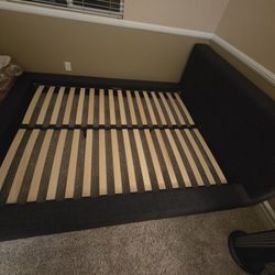 Charcoal Color Queen Bed Frame
