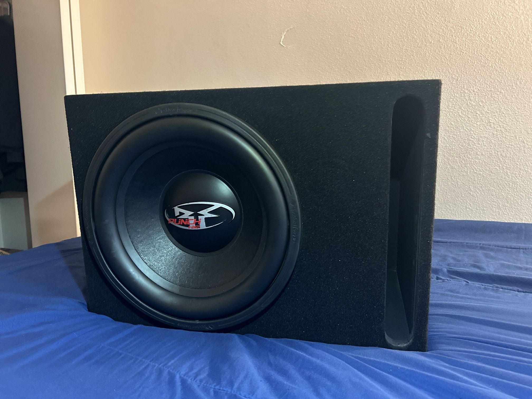 FIFTEEN15” Subwoofer Rockford Fosgate HX2 1200watts 600rms4ohms & Ported Box 