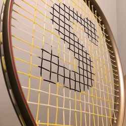 Vintage 1989 Sentra 24 Karat Aquilla IX 4 3/8 grip Tennis Racket- New/Never used-ULTRA RARE. It apprars to have never been used once and still has the
