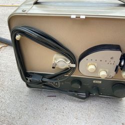 Kodak brownie 300 movie projector with pull down screen