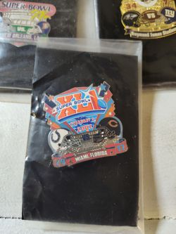 NFL Super Bowl Collector Pins Lot of (9)