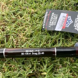 Super Seeker 2x4 Rail Rod Fishing Rod Brand New