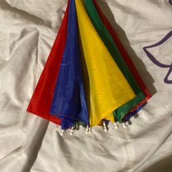 Rainbow 90S Umbrella Hat