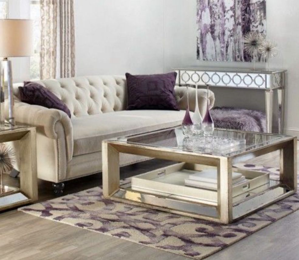 Z gallerie Pascual Mirrored Coffee Table $75