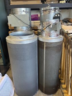 Carbon Air Filter Inline Fan Combo x2