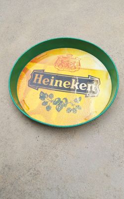 Vintage Heineken Beer serving tray