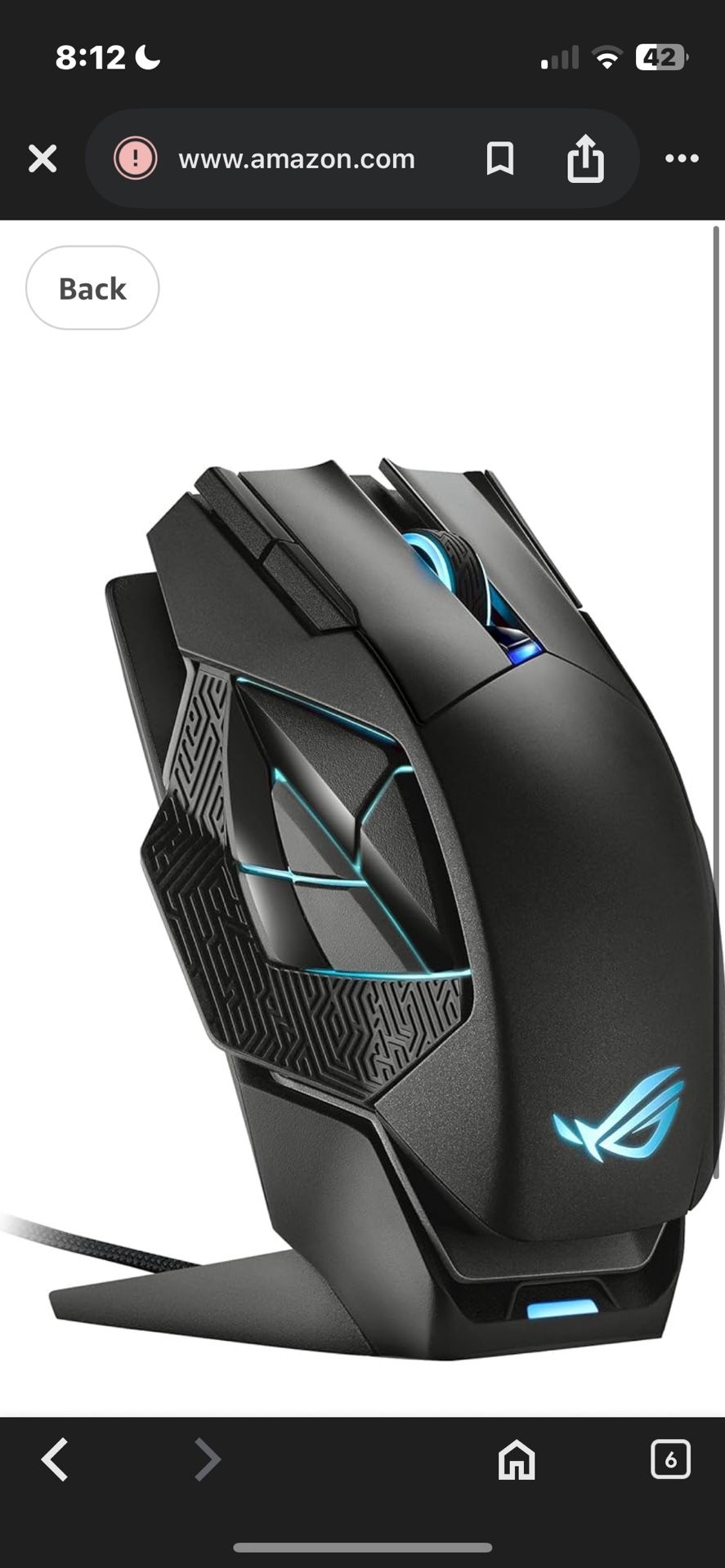 $50 Off ASUS ROG Spatha X Wireless Gaming Mouse