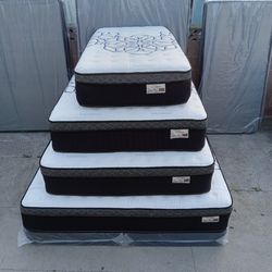 Full Size Pillow Top Mattress 12" new Mattress. We offer same day delivery