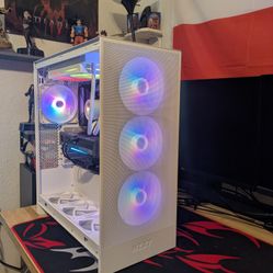 Ryzen 7600/RTX 5070 Gaming PC White RGB Mid-Tower Build