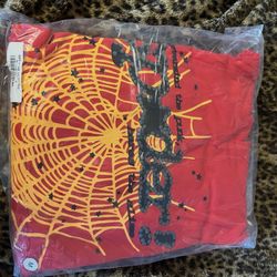 red p*nk V2 Sp5der hoodie