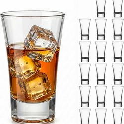 18pk heavy duty 2oz shot glasses