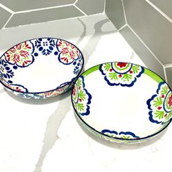 Beautiful Herco Dinner Bowl Set 8.25in 2Pcs