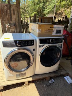 New washer and gas dryer
