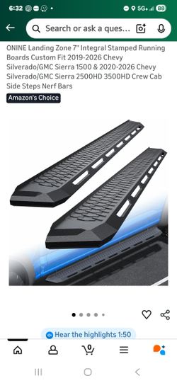NIB- Running Boards 2019-2026 Silverado/GMC Sierra
