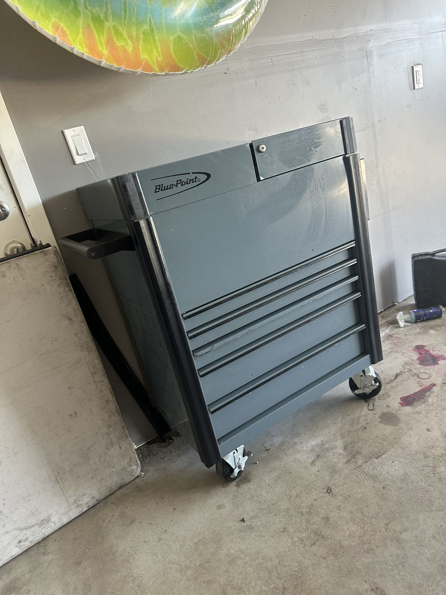 32" Five-Drawer Sliding Lid Shop Cart (Blue-Point) Snap-On!