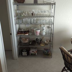 Metal Rack Alone Or With Everything On It