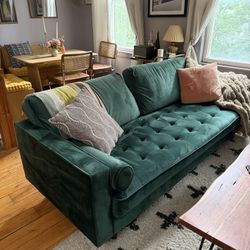 Green velvet Sofa