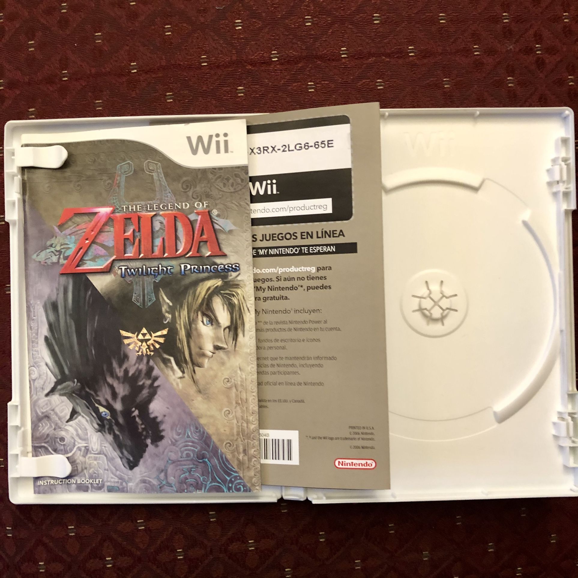 The Legend Of Zelda Twilight Princess Wii (Case And Manual Only)
