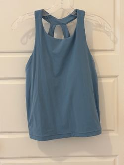 Athleta Dusty Blue Athletic Tank Top Size M