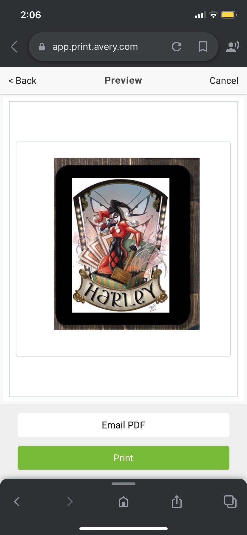 Harley Quinn Mouse Pad