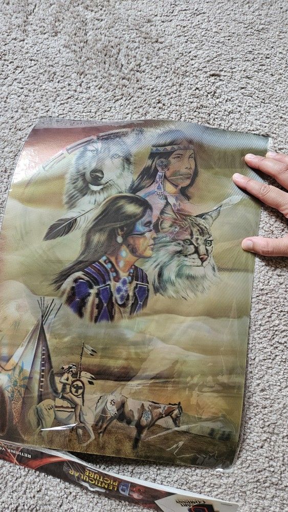 Native American Holographic Poster