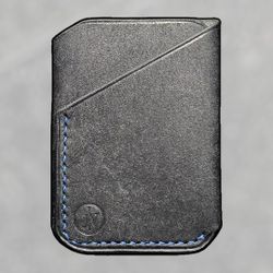 Handmade Slim Leather Card Holder – Rugged Minimalist Everyday Carry