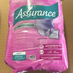 Small Disposable Underwear With Odor Guard  20 Count