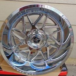 Chrome 20X12 Gear Offroad Rims 6X5.5  6X135 -44MM Offset