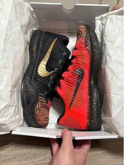 Size 11 - Nike Kobe 10 Elite Low Christmas Xmas Black Red