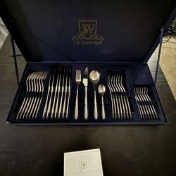 32 Piece Sheridan Stainless Steel Flatware Set By JW Krogman