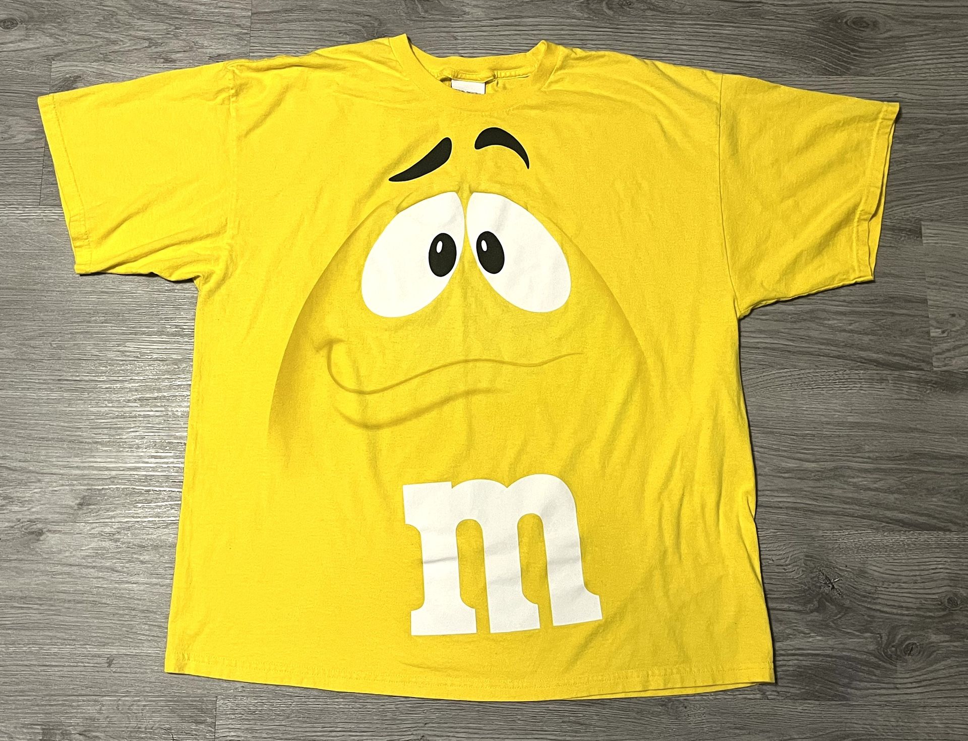 Vintage Yellow M&M Shirt XXL Yellow All-Over-Print Graphic Tee