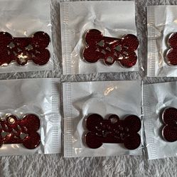Red Dog Tags Stainless Steel #10pcs