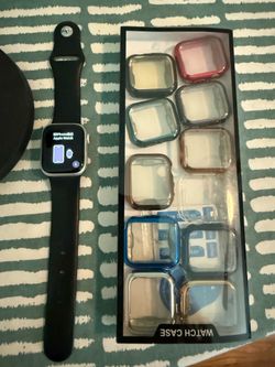 Apple Watch Series 7 with cases