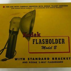 Vintage Kodak Flasholder Model B With Standard Bracket - Complete 