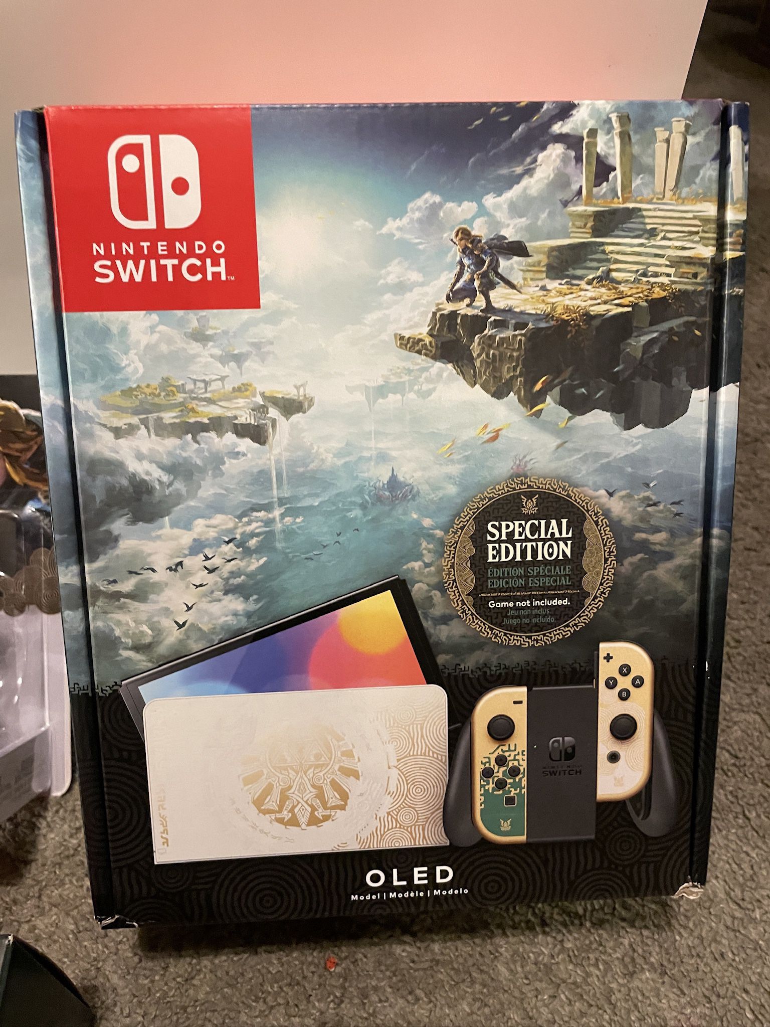 Nintendo Switch OLED Zelda Tears Of Kingdom Limited Edition New 
