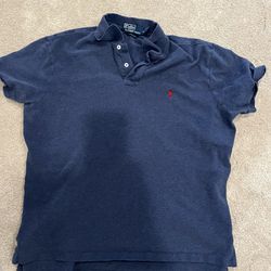 Polo Ralph Lauren XL Blue Short Sleeve Shirt 
