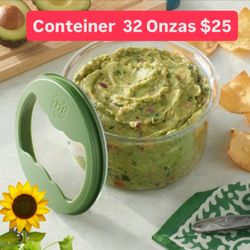 Conteiner 20 Onzas para Guacamole  Salsas Comida Capacidad 4 Tazas Princess House Ventas Finales   