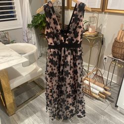 Anthropologie 3-D Floral Dress size Us 0P