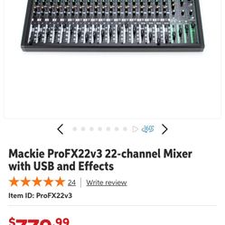 Mackie ProFX22v3 22-channel Mixer with USB and Effects