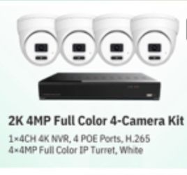 4 Camera Security system brand new with install