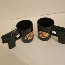 Black Ceramic Bass Pro Coffee Mugs ( set of 2)