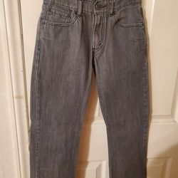 Nice Pair Of Boys Gray Levi's Size 27x27 