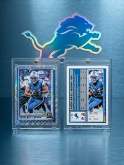 Amon-Ra St. Brown Donruss Optic Prizm Card 104/300