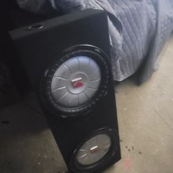 2-12s KICKERS 4ohm Subs In New Slim Box