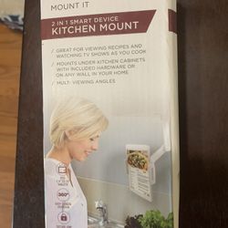 Vivitar 2 In 1 Smart Device Kitchen Mount. Brand New